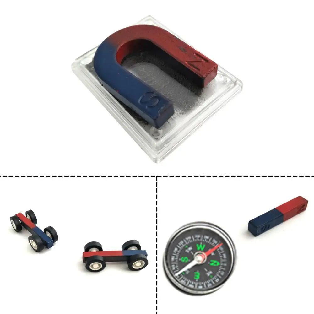 Junior Science Magnet Set Icluding Bar/Ring/Horseshoe/Compass Magnets