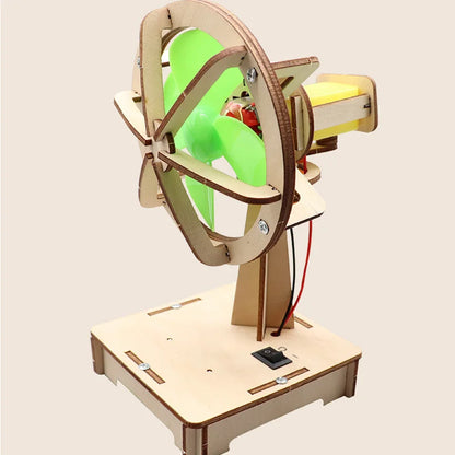 DIY Shaking Head Electric Fan DIY Science Experiment Kit & Education Model Toy For Children Gift Toy Project