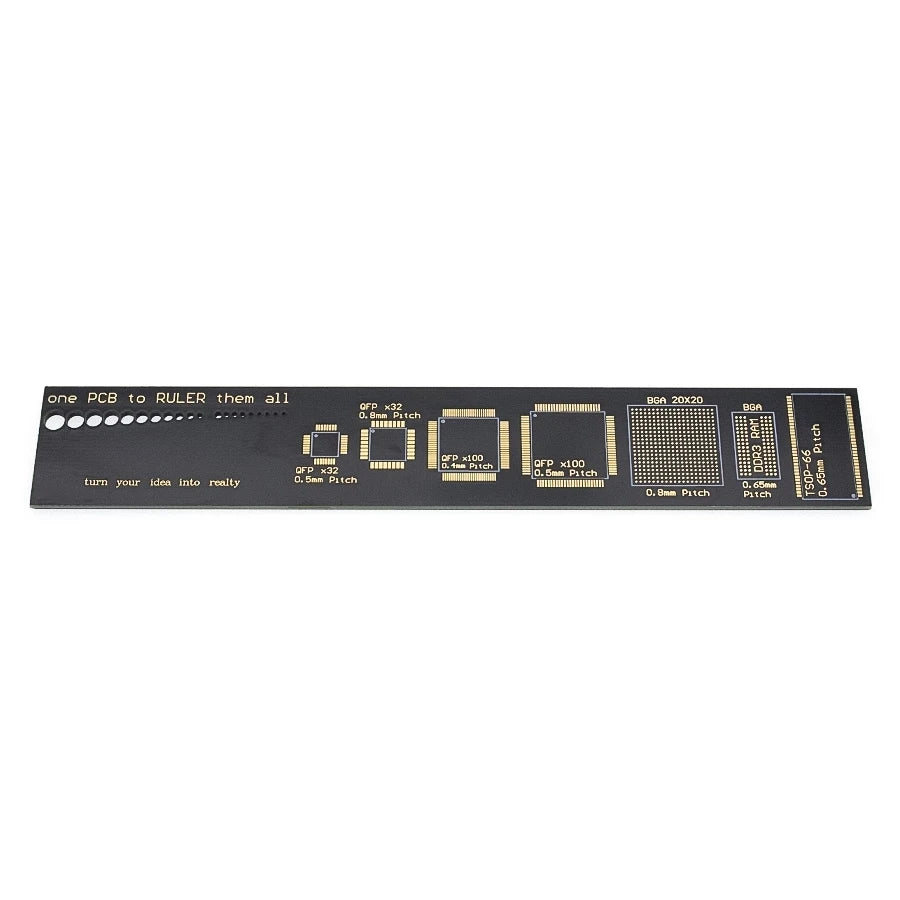 PCB Ruler For Electronic Engineers For Geeks Makers For Fans PCB Reference Ruler PCB Packaging Units v2-6 I72