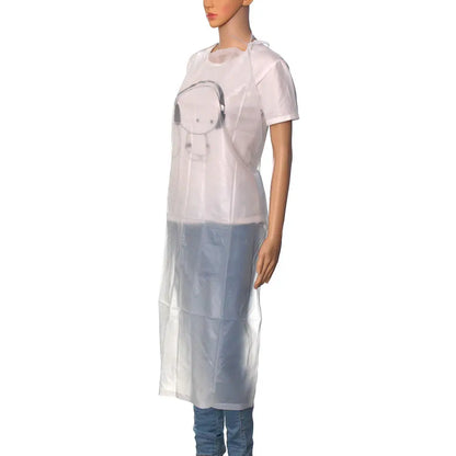 PVC Apron Waterproof Oil-proof Transparent: Kitchen, Restaurant Coffee Shop, Butcher &Farm Pasture 110x65cm