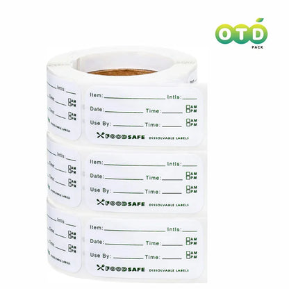 300/pcs Food Storage Labels Adhesive Removable Food Labels Food/Freezer Sticker for Food Date