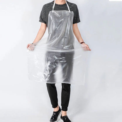 PVC Apron Waterproof Oil-proof Transparent: Kitchen, Restaurant Coffee Shop, Butcher &Farm Pasture 110x65cm