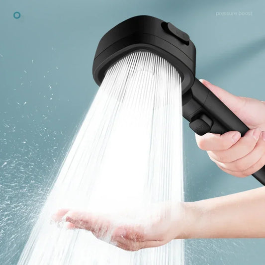 High Pressure 3 Mode Water Saving 3 Modes Shower Head Adjustable One-Key Water Stop