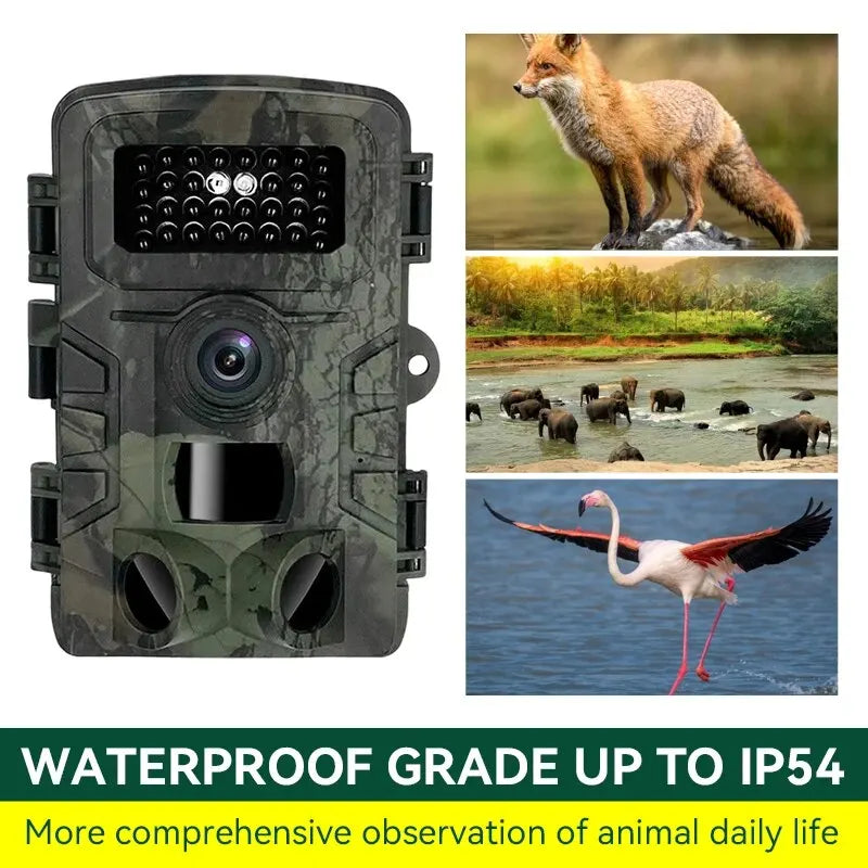 Hunting Trail Camera 36MP 1080P Infrared Night Vision Motion Activated Trigger Security Cam Outdoor Wildlife Photo Traps