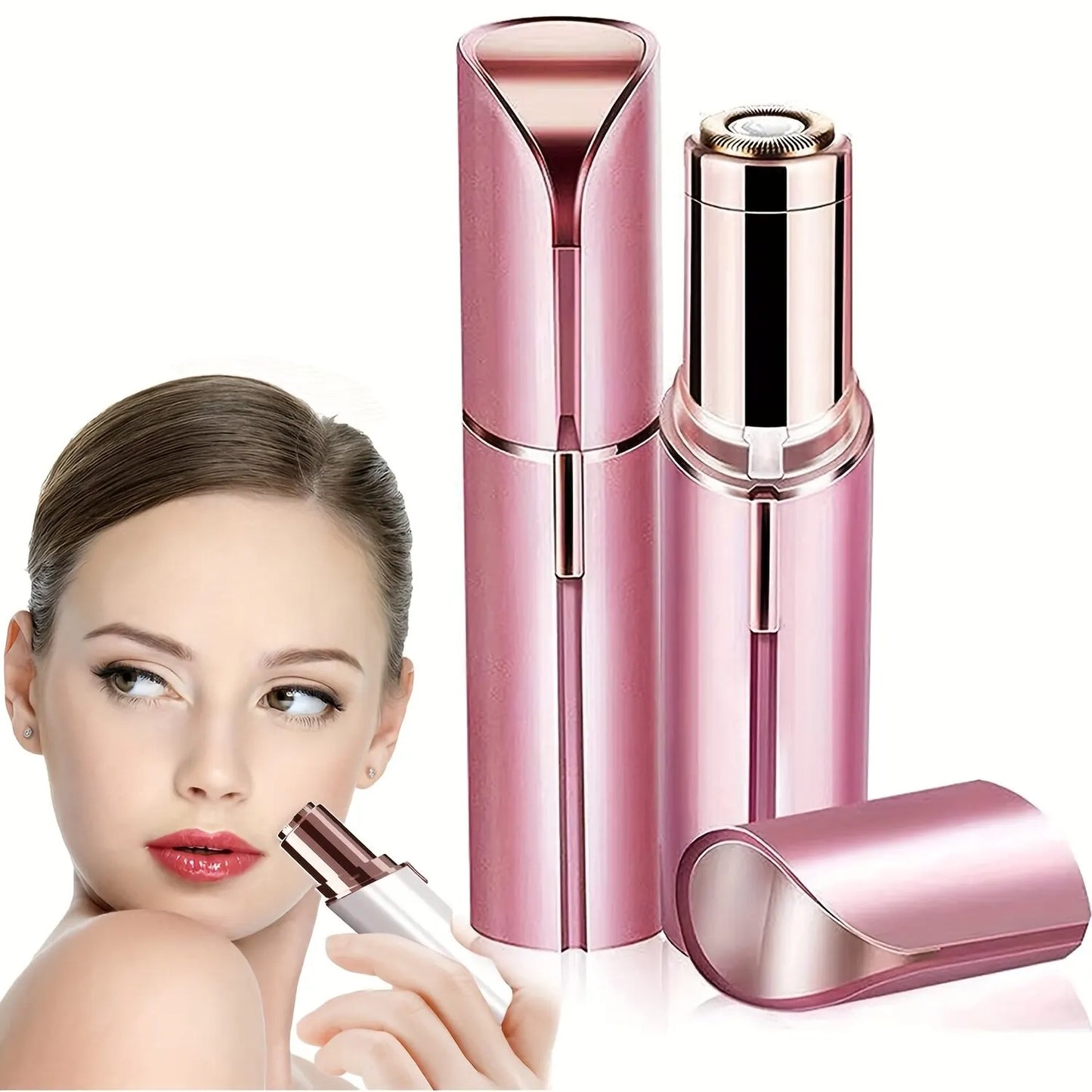 Lipstick Shaped Electric Hair Remover Painless & Effective Facial Hair Razor Shaver Tool