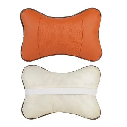 Car Neck Pillow Pu Leather 1pcs For Head Pain Relief