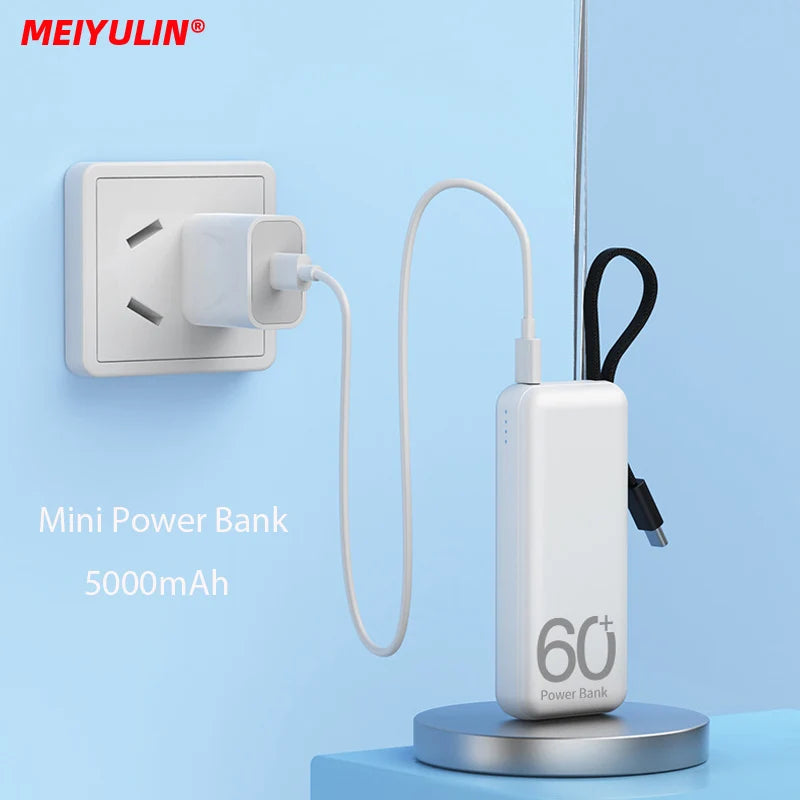 5000mAh Mini Fast Charging Small External Battery Charger For iPhone Samsung Xiaomi