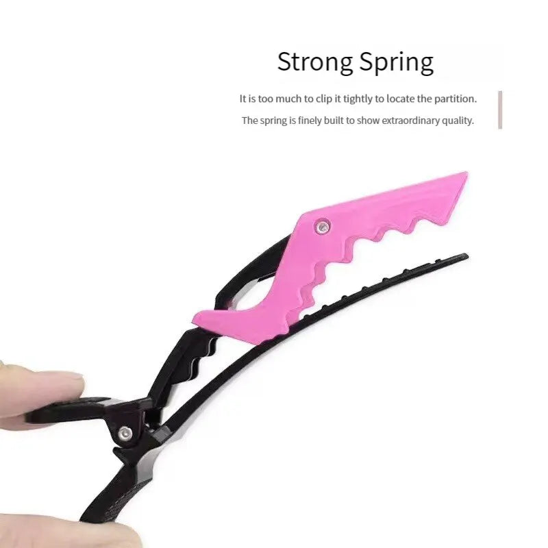 9PCS Alligator Clips / Steel Pins Pointed Tail Picking Comb Heat-resistant Professional Hairdressing