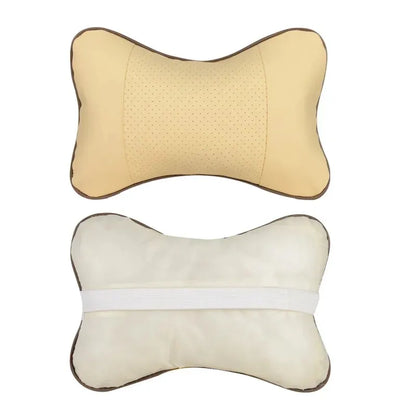 Car Neck Pillow Pu Leather 1pcs For Head Pain Relief