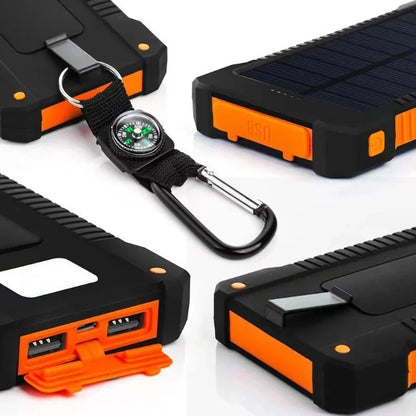 200000 mAh Large Capacity Solar Power Bank External Battery Outdoor Charger bank For Xiaomi