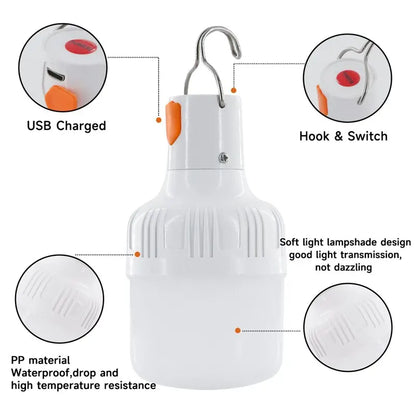 Outdoor USB Rechargeable LED High Brightness Emergency Light Portable Lantern