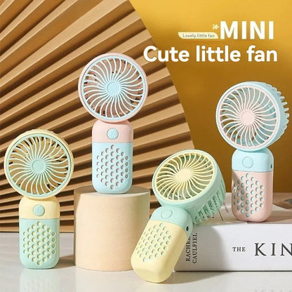 2024 Handheld Cute Small Student Small Fan Portable Mini USB Pocket