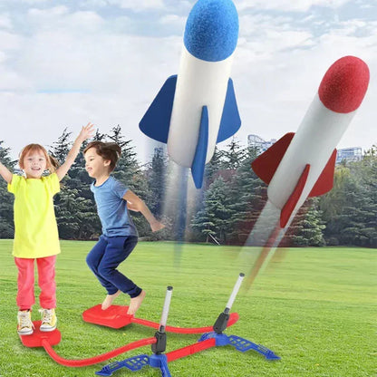 Kids Air Stomp Rocket Outdoor Child Play Set