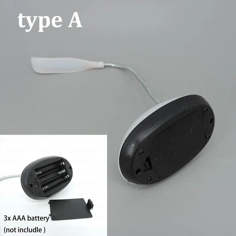 Small Table Lamp for Bedroom AAA Battery Powered LED Desk light Lamp