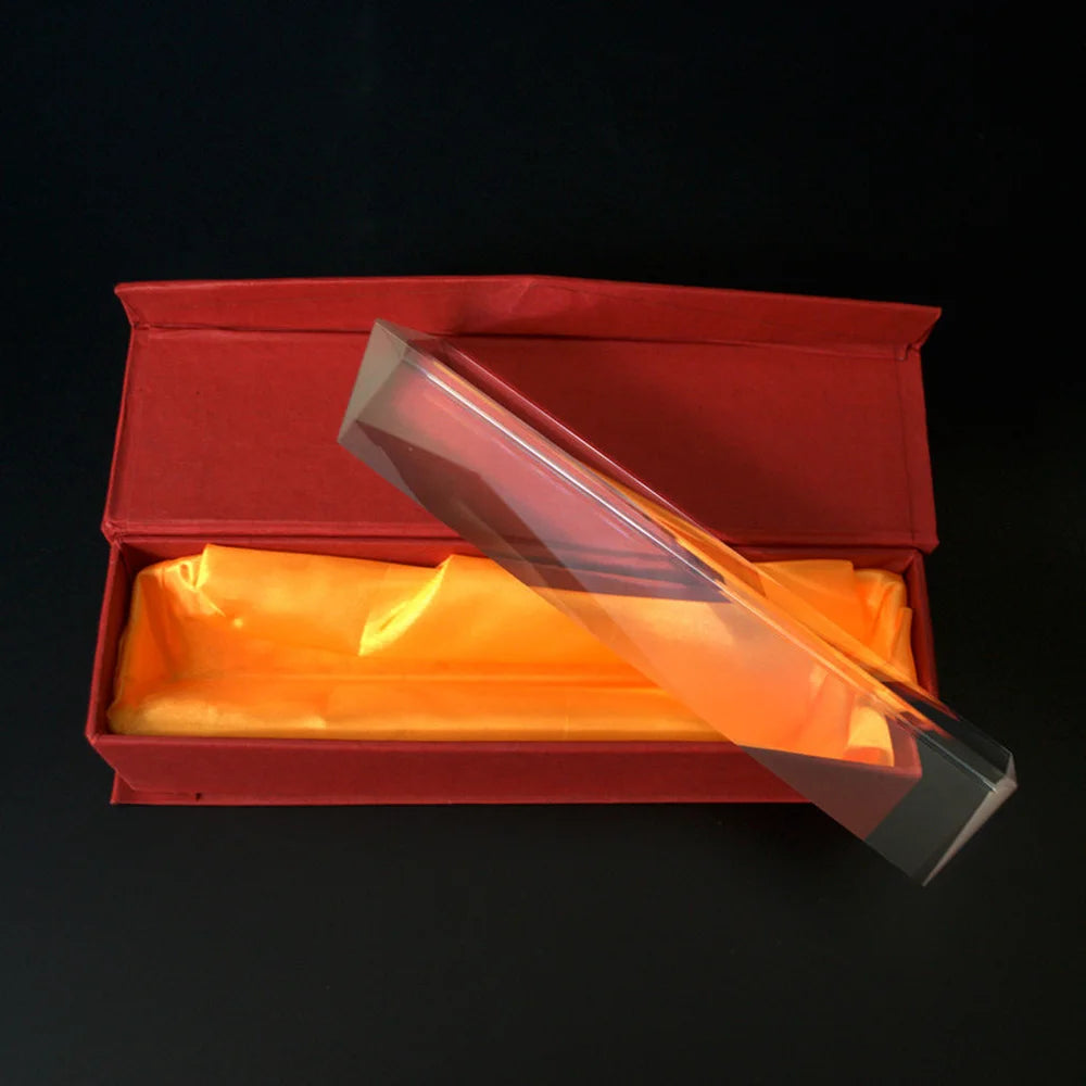 Triangular Glass Prism Teaching Experiment Photo Mega Seven-color Light