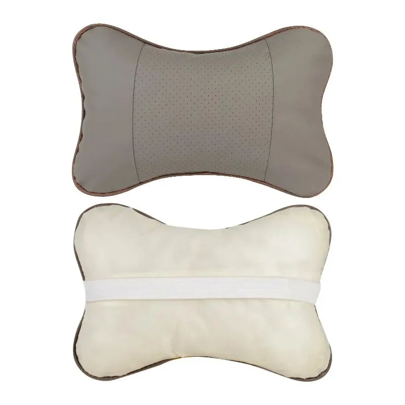 Car Neck Pillow Pu Leather 1pcs For Head Pain Relief