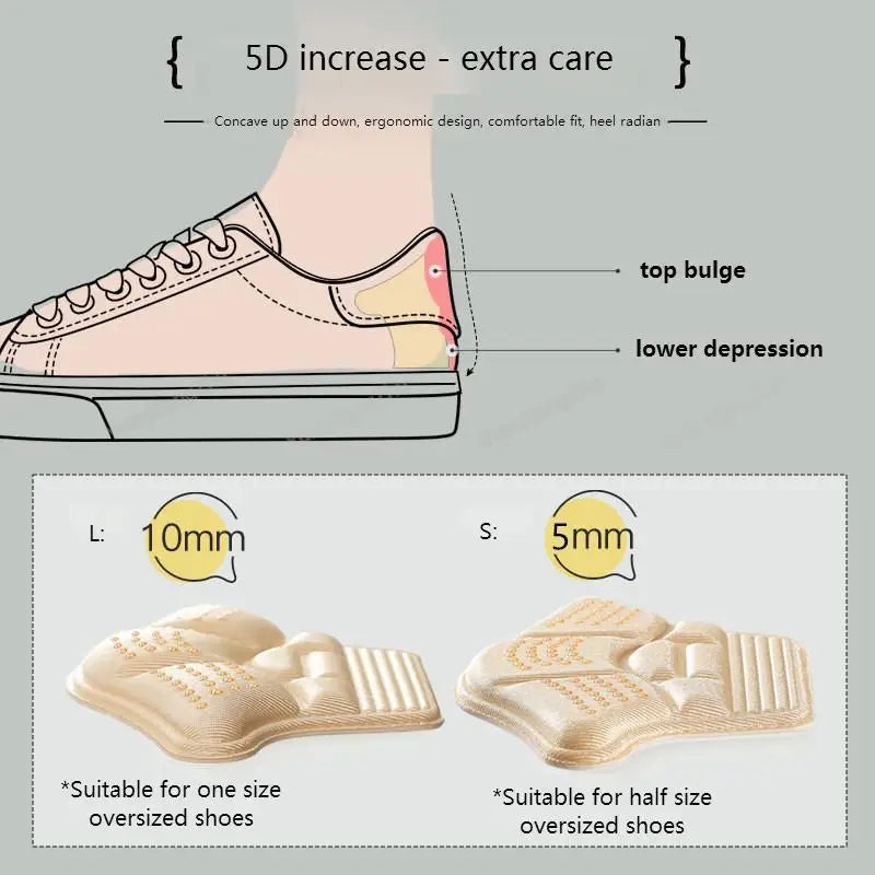 Anti Wear Heel Protectors Sneaker Shoe Pads Adjust Size Hi Heel Cushion Inserts