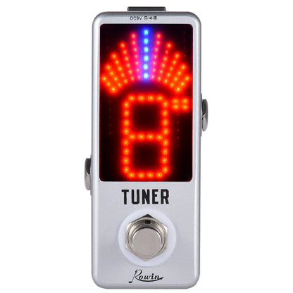 Mini Chromatic Pedal Bypass Guitar Tuner for Guitar, Bass