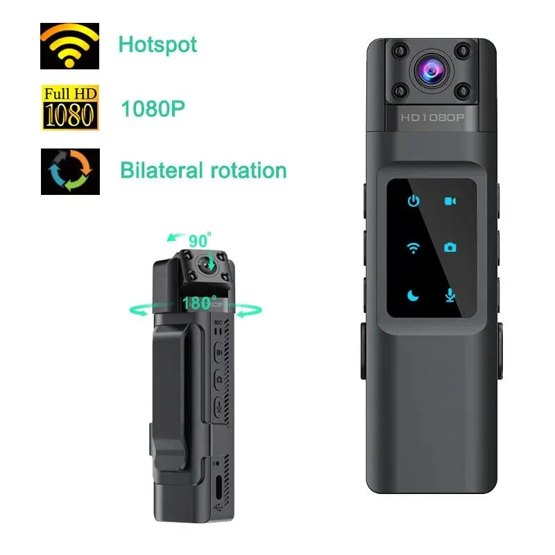 2024 NEW WIth Wifi Hotspot Mini Camera 1080P Portable Digital Video Recorder Body Camera Night Vision DVR Miniature Camcorder