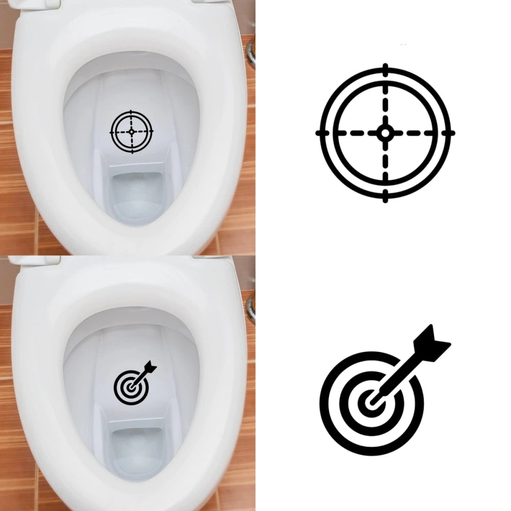 1PC Creative Hit the target toilet stickers