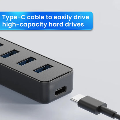 4 Port USB HUB 3.0 High Speed Multi USB 3.0 Splitter Type c USB 2.0 Expander & Power Adapter: For PC