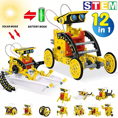 12 in 1 Science Experiment Solar Robots Toy DIY Kit Learning Tool KidsTech Gadgets