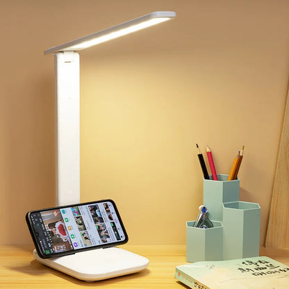 4800mAh USB Touch Dimmable Folding LED Table Lamp Eye Protection 3 Colors USB Rechargeable