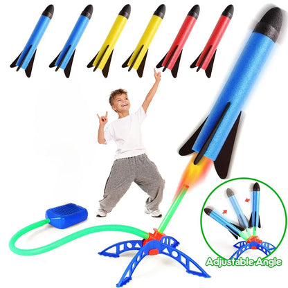 Kids Air Stomp Rocket Outdoor Child Play Set