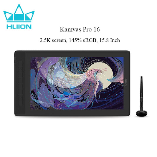 Pro 16 2.5K Drawing Monitor 145% sRGB QHD Screen Tablet 15.8 Inch Full Laminated No Battery Pen