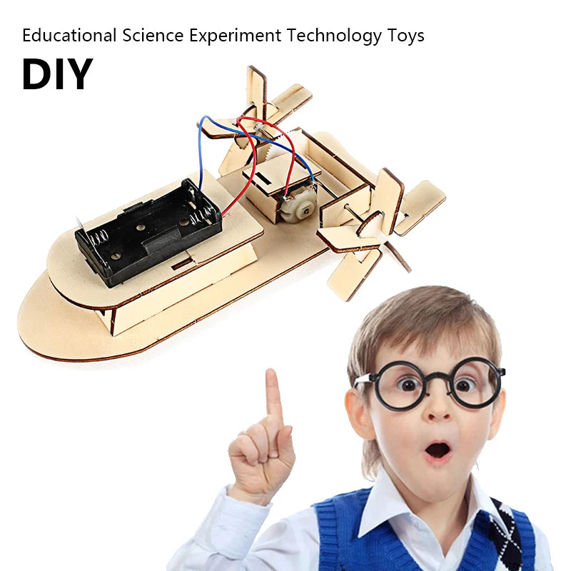 STEM Toys DIY Bubble Machine Assembling Model Material Kits Students Educational Science Experiment Technology Toys for Children