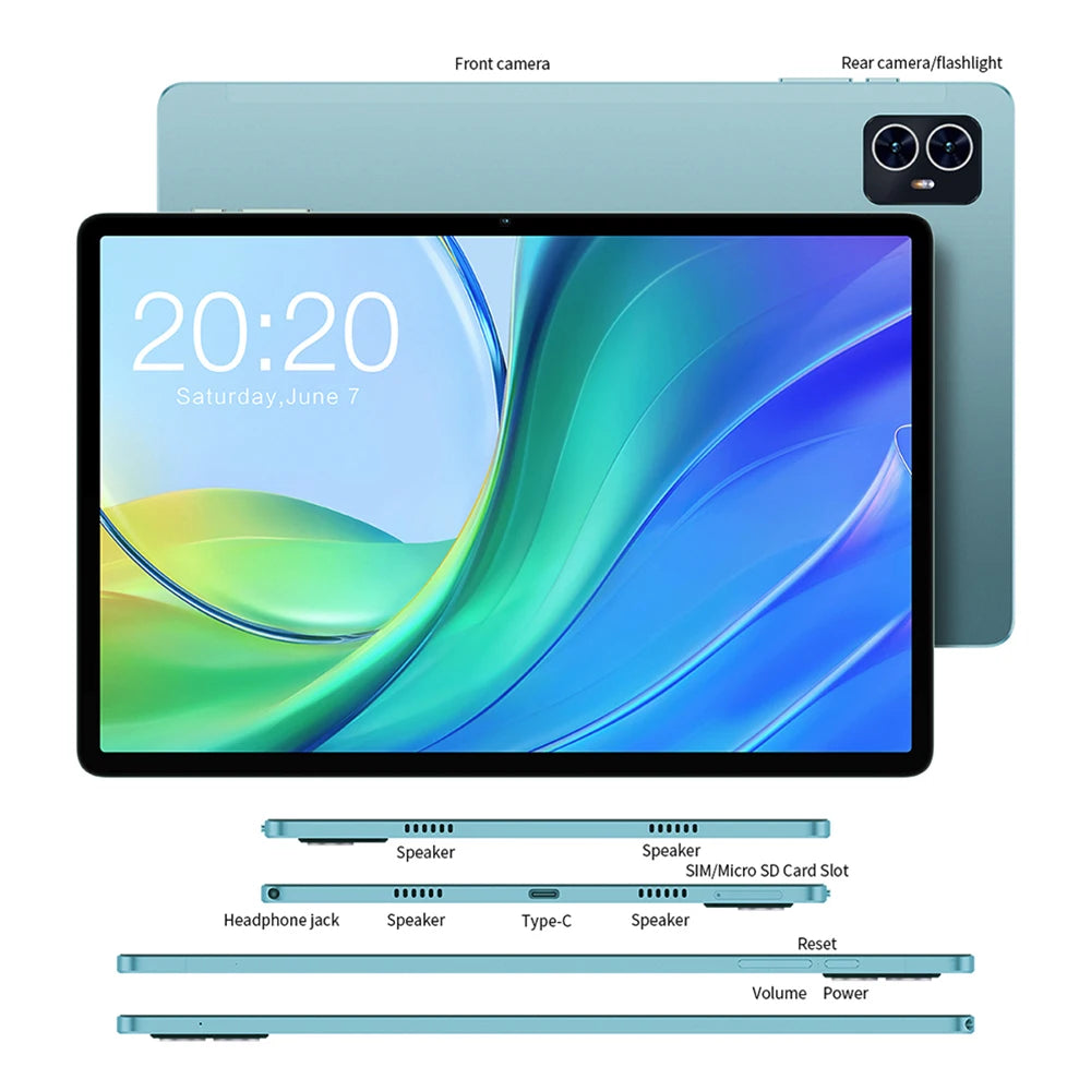 Tablet Android13 6GBRAM 128GBROM 10.1" Tablet 4G 13MP CAM