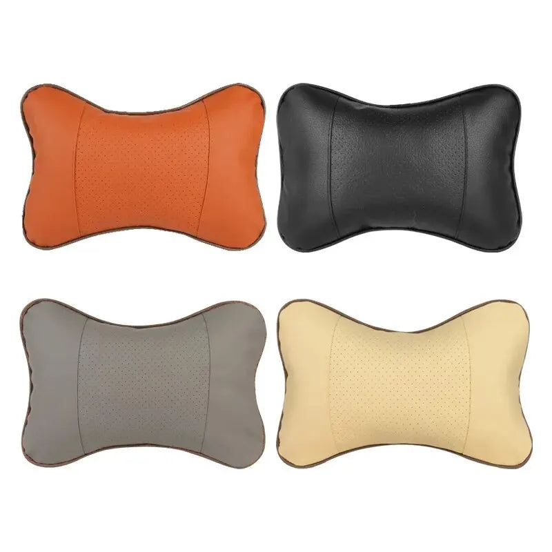 Car Neck Pillow Pu Leather 1pcs For Head Pain Relief