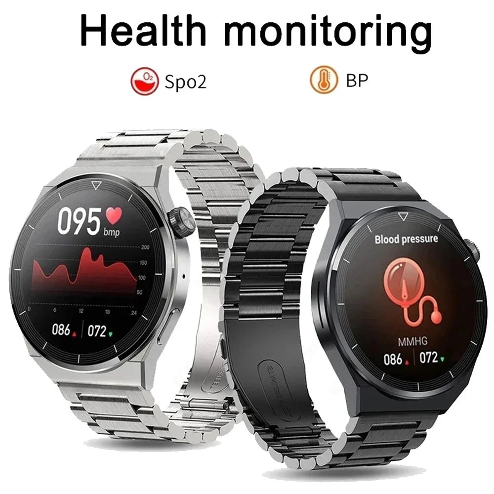 New GPS Smart Watch Men For GT4 Pro 360*360 AMOLED Screen Heart rate Bluetooth Call IP68 Waterproof Blood Oxygen Smartwatch 2024