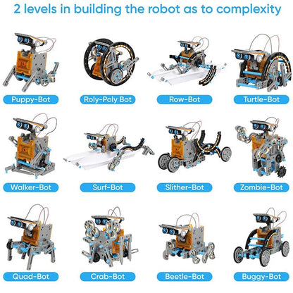 12 in 1 Science Experiment Solar Robots Toy DIY Kit Learning Tool KidsTech Gadgets