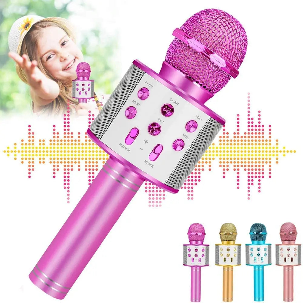 Karaoke Wireless Microphone/Speaker for Kids,Home Party Singing