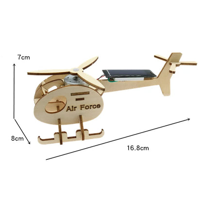 Mini Solar Airplane Helicopter DIY Models & Building Toy Science &Education Model Toy For Children Gift Toy