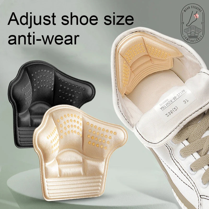 Anti Wear Heel Protectors Sneaker Shoe Pads Adjust Size Hi Heel Cushion Inserts