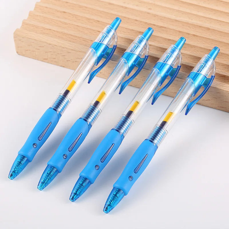 Gel Pens & Refills Set Stationery Kawaii Writing Pen Black/red/blue Ink 0.5 Mm Blue Ballpoint Pen Office School Supplies